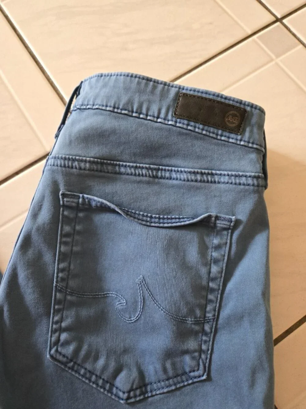 Adriano Goldschmied Prima Cigarette Crop Jeans Blue Twill 26